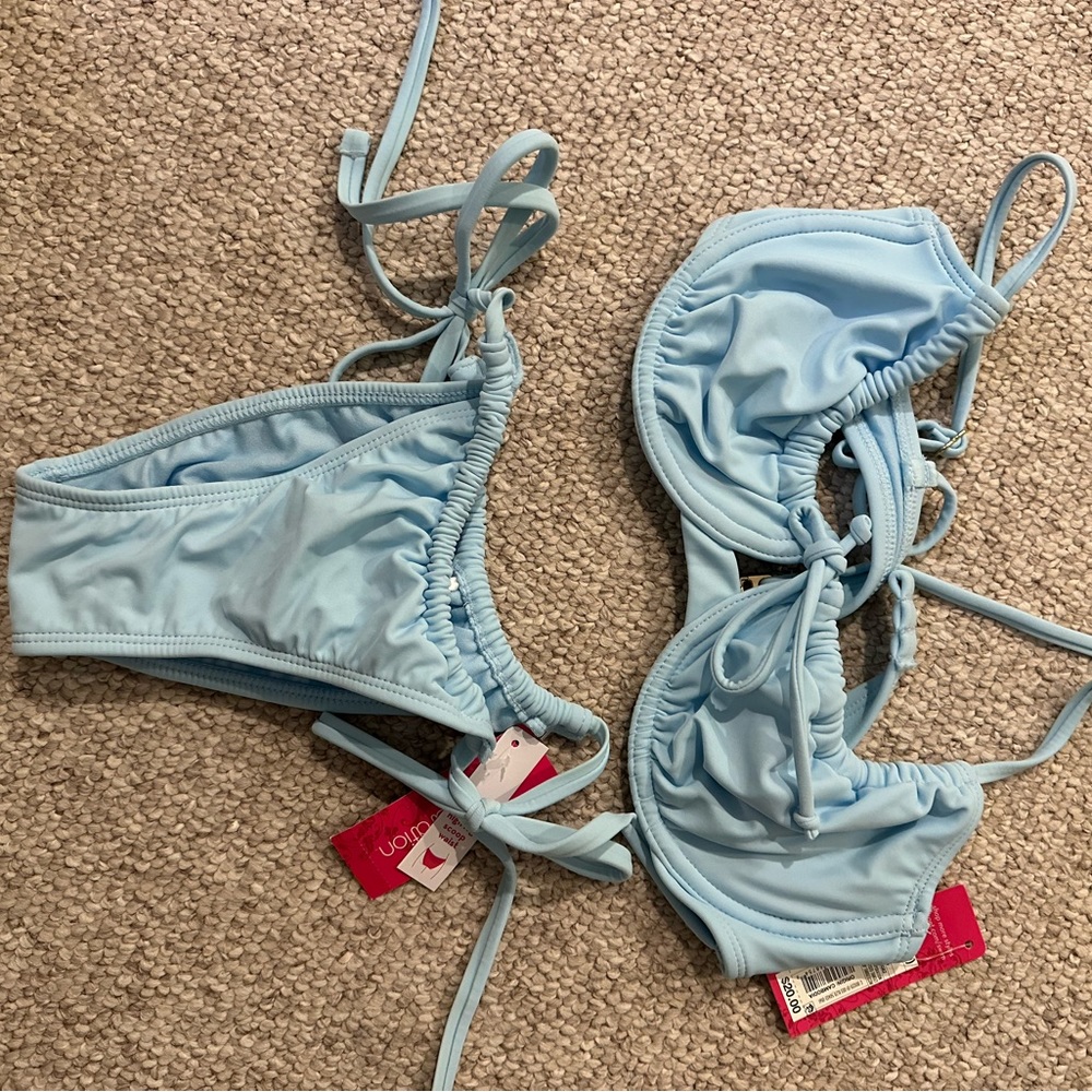 Blue bikini set